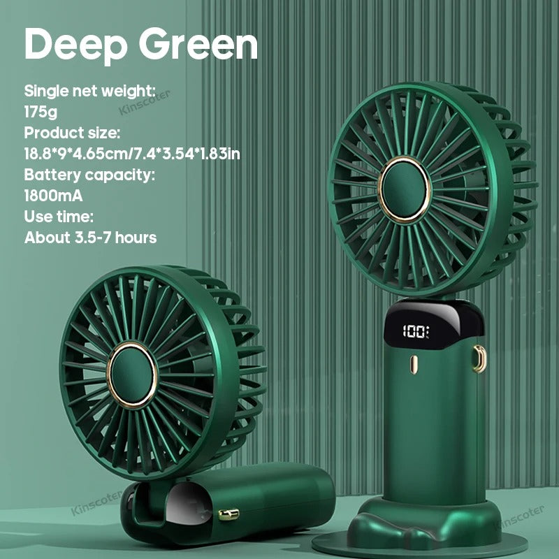 Mini USB Rechargeable Portable Handheld Fan – Compact Personal Cooling