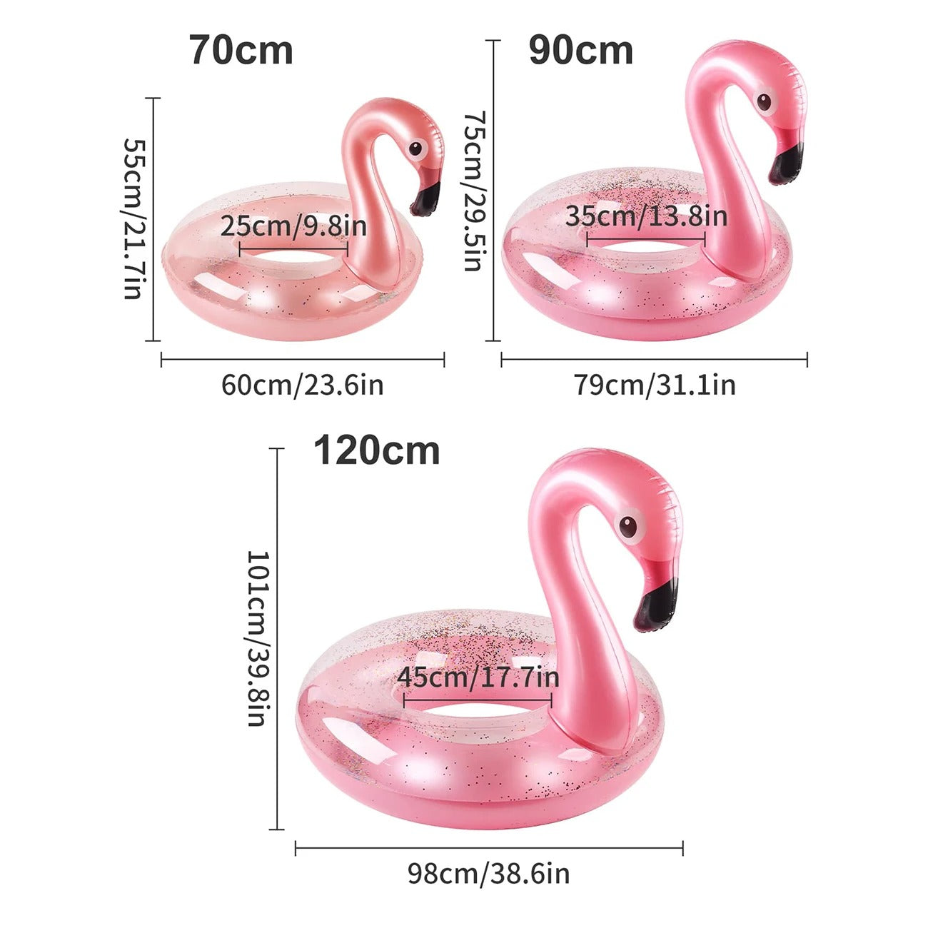Flamingo Pool Float – Inflatable Summer Pool Raft Lounger for Adults & Kids