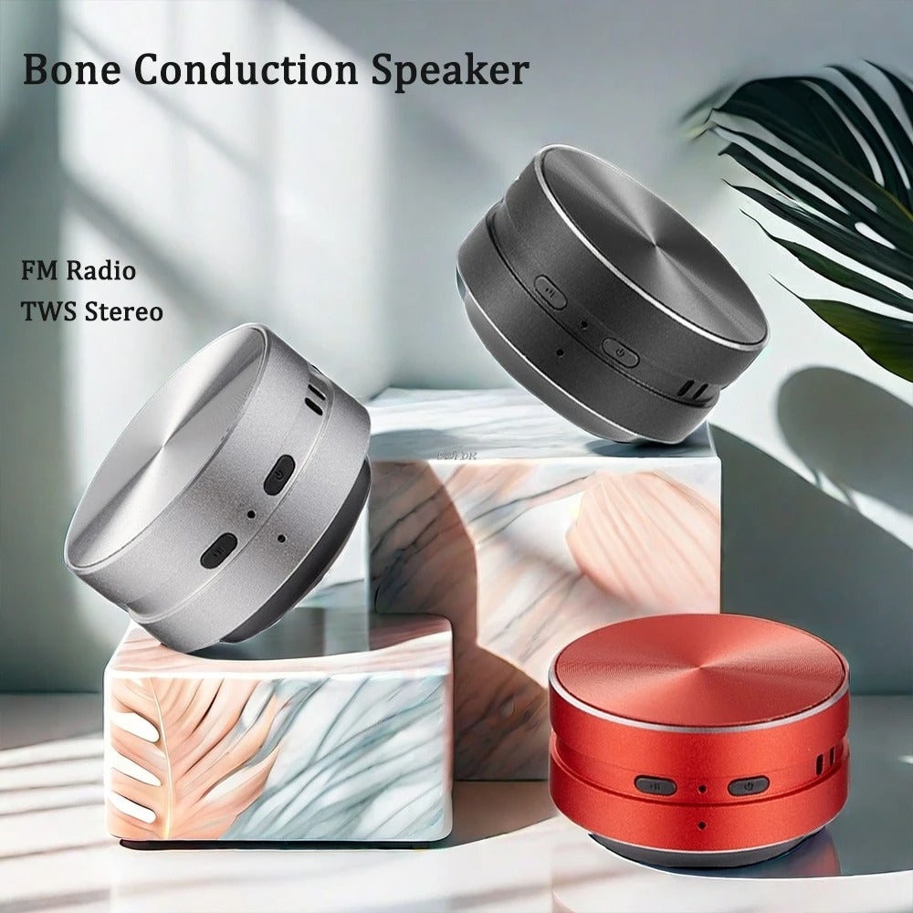 HummerMini™ Bone‑Conduction Smart Speaker + FM & BT Call