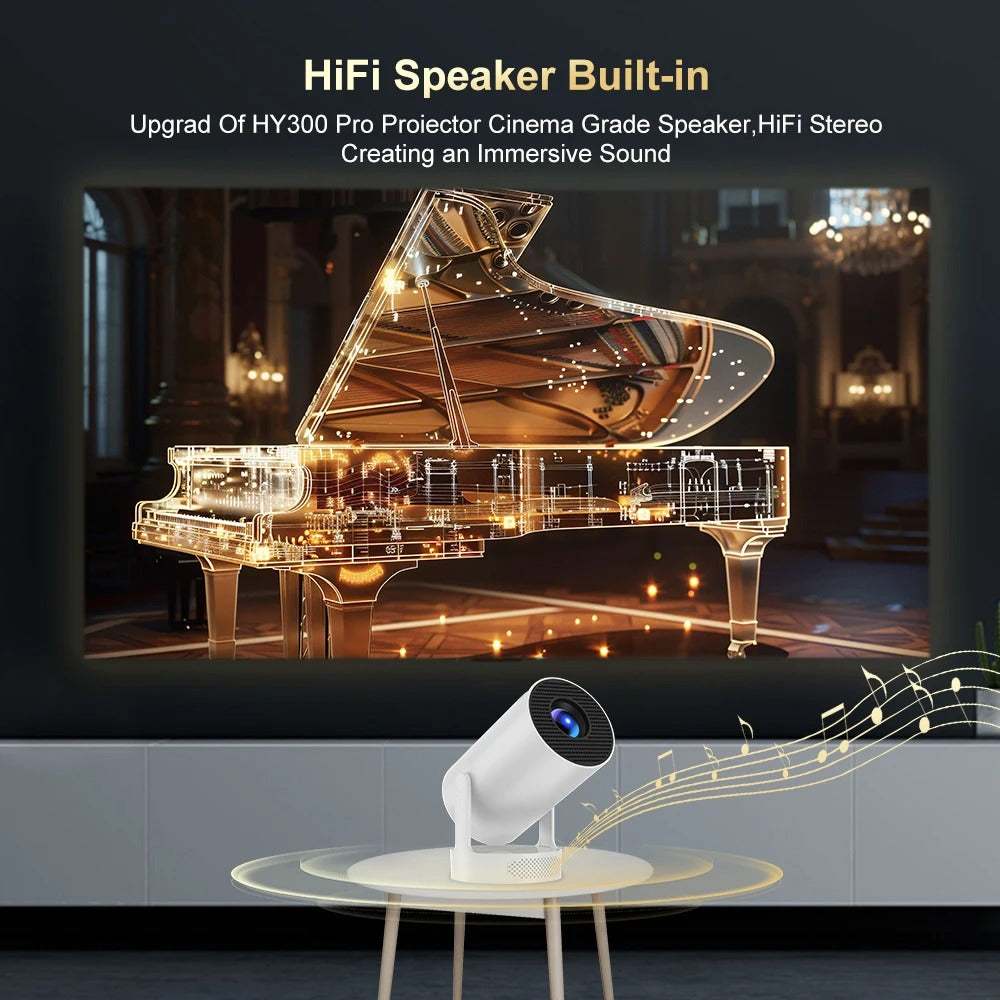 Magcubic HY300 Pro+ 4K 720P Android 11 Projector – 8000 Lumens, WiFi 6, BT5.4, 5W Speaker
