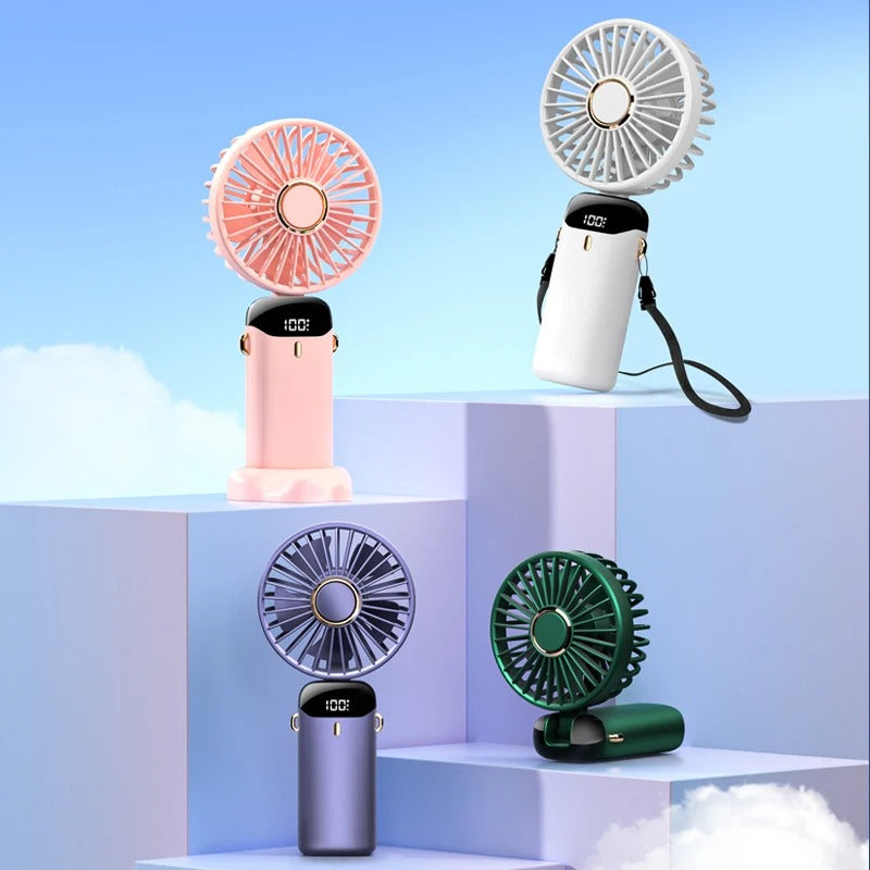 Mini USB Rechargeable Portable Handheld Fan – Compact Personal Cooling