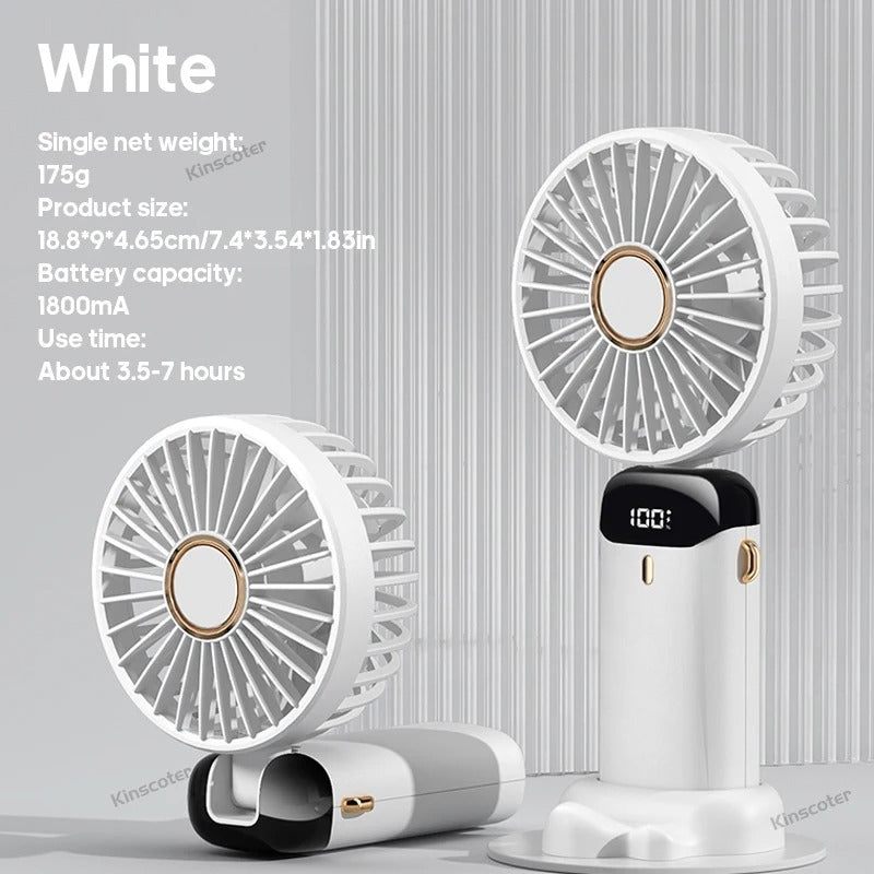 Mini USB Rechargeable Portable Handheld Fan – Compact Personal Cooling