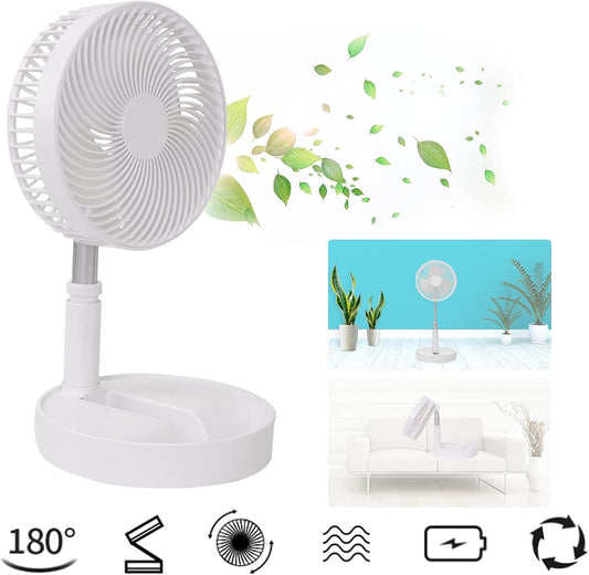 Compact USB Rechargeable Handheld Fan – Multi-Speed Personal Cooling