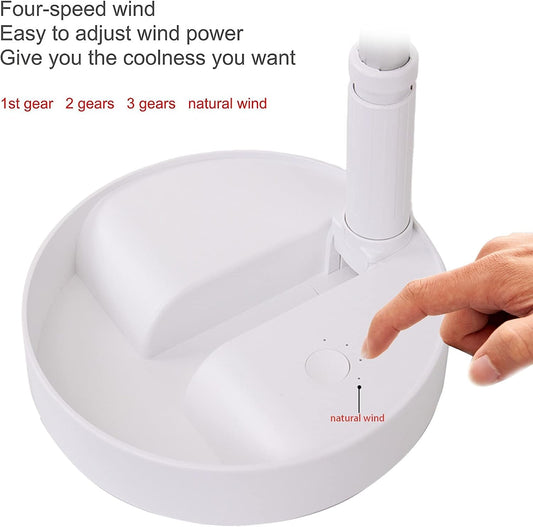 Compact USB Rechargeable Handheld Fan – Multi-Speed Personal Cooling