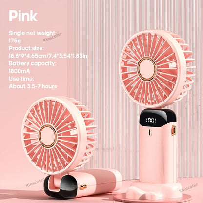 Mini USB Rechargeable Portable Handheld Fan – Compact Personal Cooling