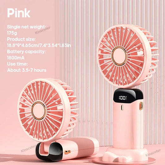 Mini USB Rechargeable Portable Handheld Fan – Compact Personal Cooling