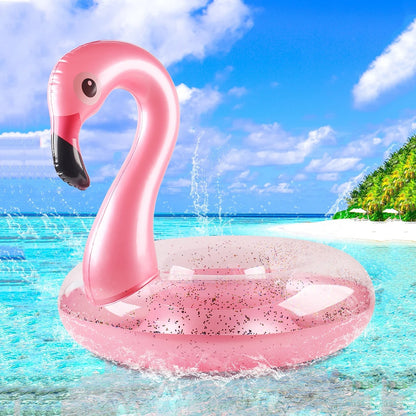 Flamingo Pool Float – Inflatable Summer Pool Raft Lounger for Adults & Kids