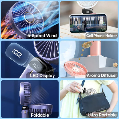 Mini USB Rechargeable Portable Handheld Fan – Compact Personal Cooling
