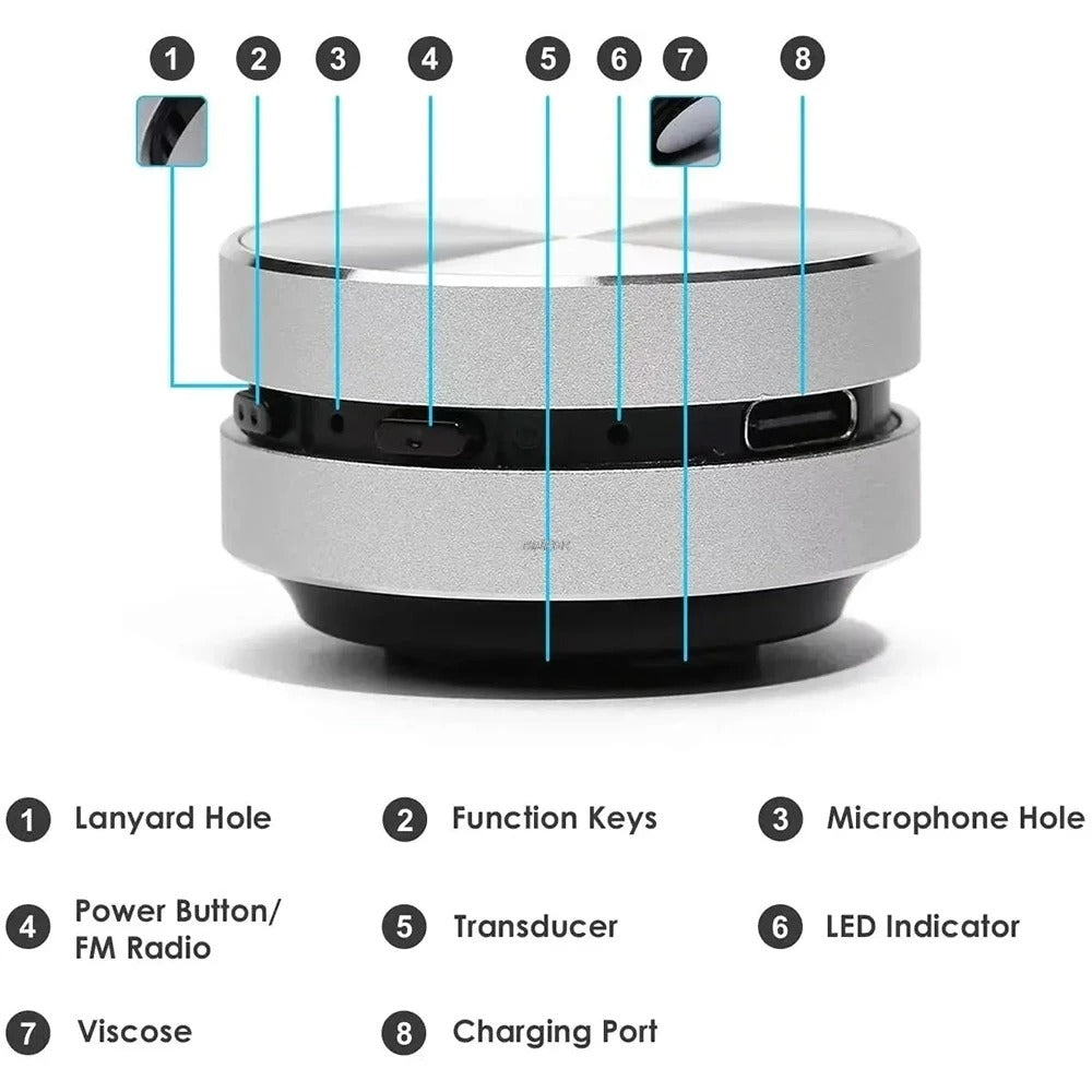 HummerMini™ Bone‑Conduction Smart Speaker + FM & BT Call