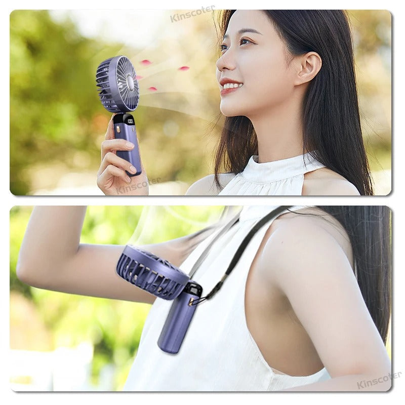 Mini USB Rechargeable Portable Handheld Fan – Compact Personal Cooling
