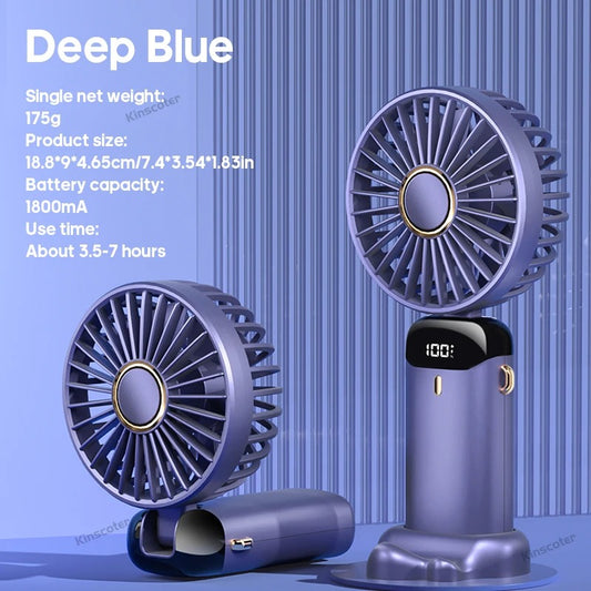 Mini USB Rechargeable Portable Handheld Fan – Compact Personal Cooling